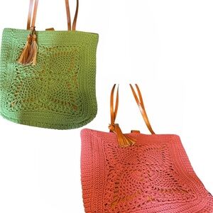 Patricia Nash Crochet Naomi Butterfly Tote
